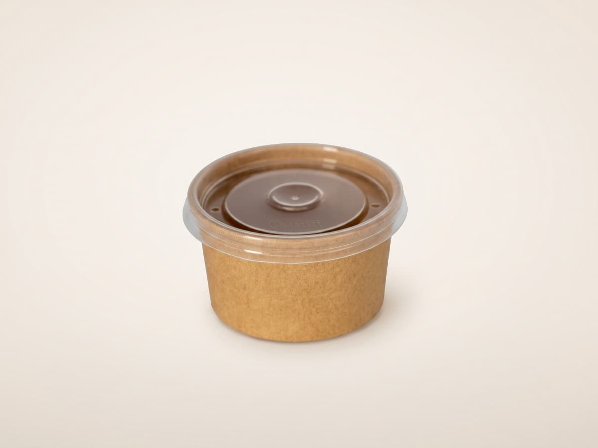 Coppetta in carta kraft per salse calde 75 ml COD 9943