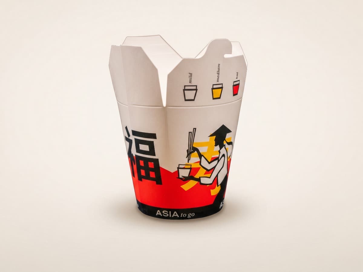 Noodle box in carta 16 oz, fondo tondo COD 8878