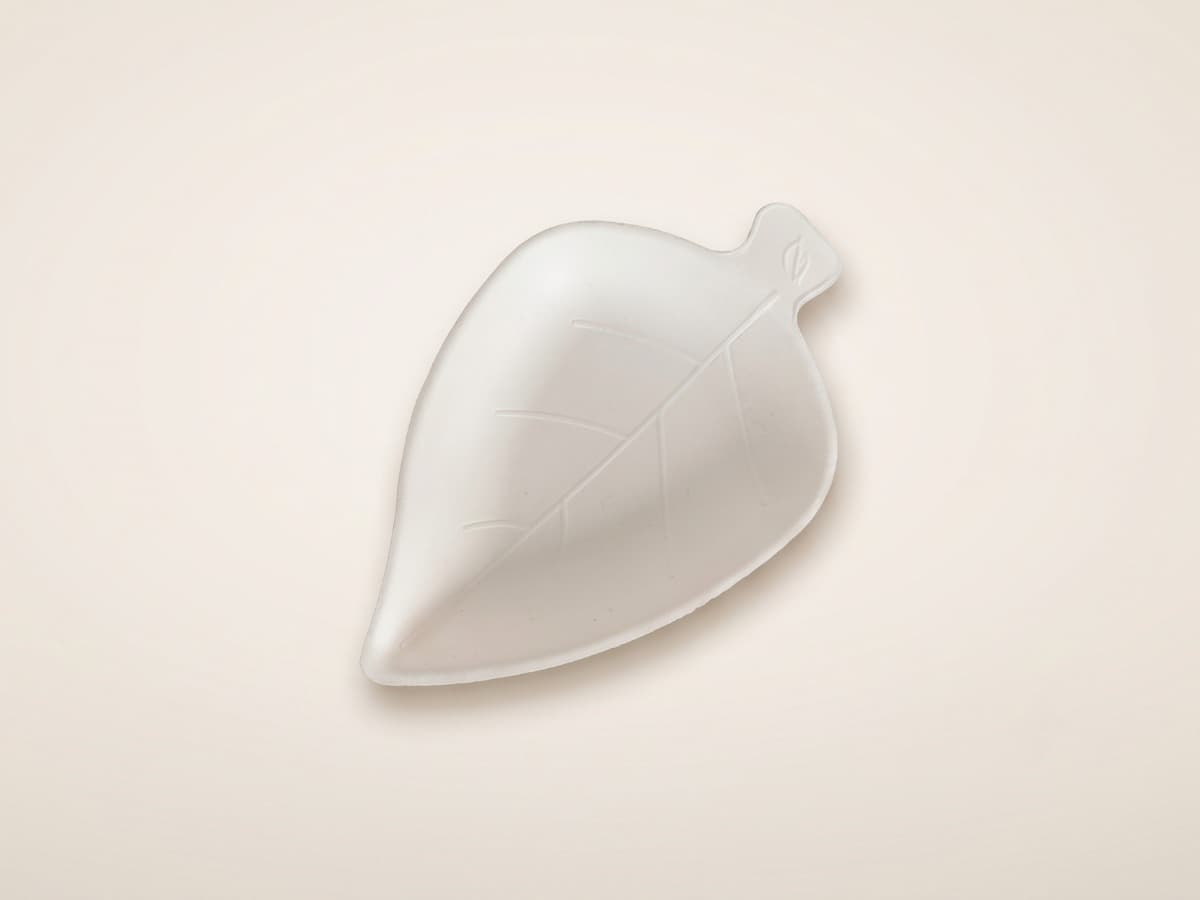 Plant-fibre tasting tableware Leaf-shaped plate COD 7420