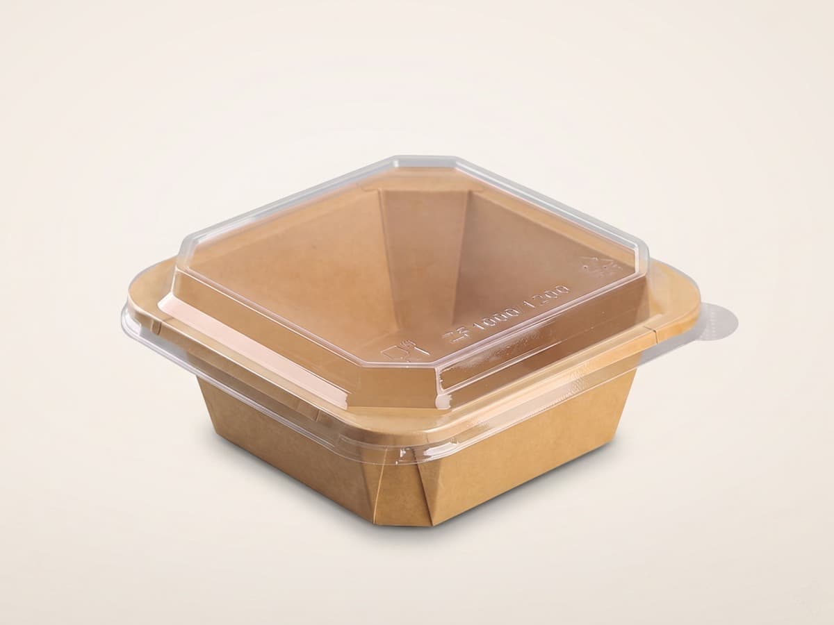 Octagonal window food box 1200 ml COD 6850